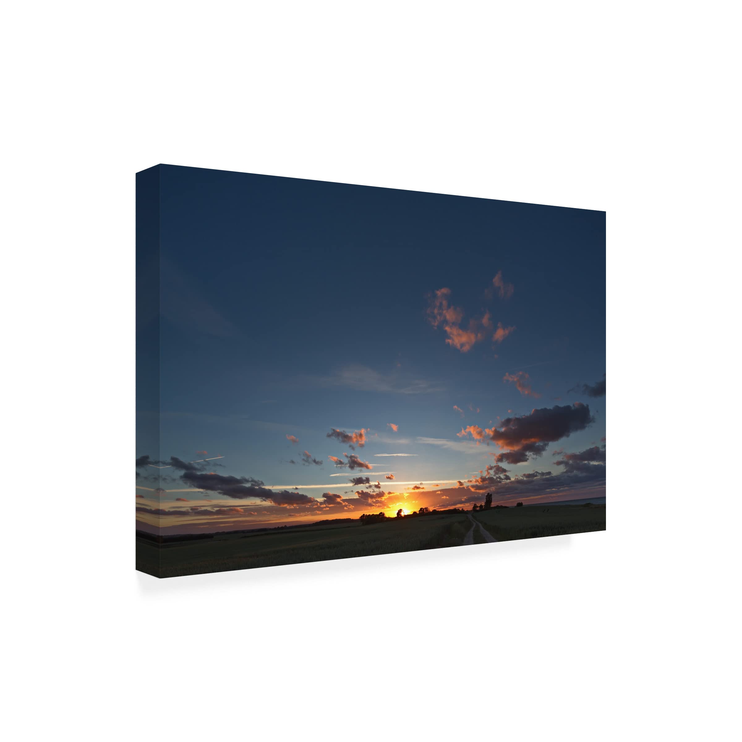 Peter Schmitz 'Ostsee' Canvas Wall Art Print - Coastal Landscape Painting for Beach House Decor, Living Room & Office - Trademark Fine Art Collection