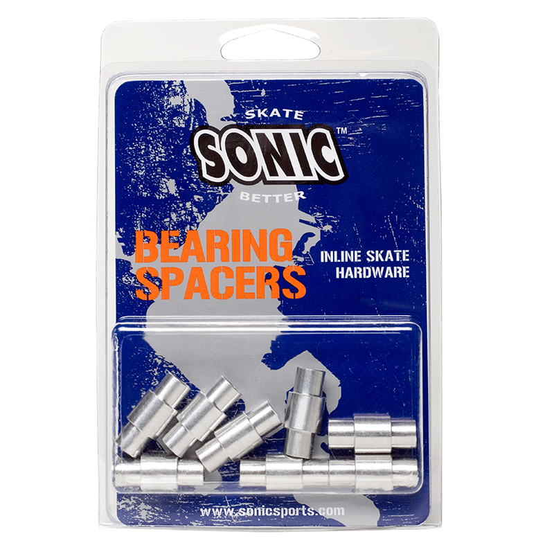 High-Performance Sonic Bearing Spacers (8 Pack) - Precision Fit for Skateboards, Scooters & Rollerblades - Reduce Friction & Extend Bearing Life