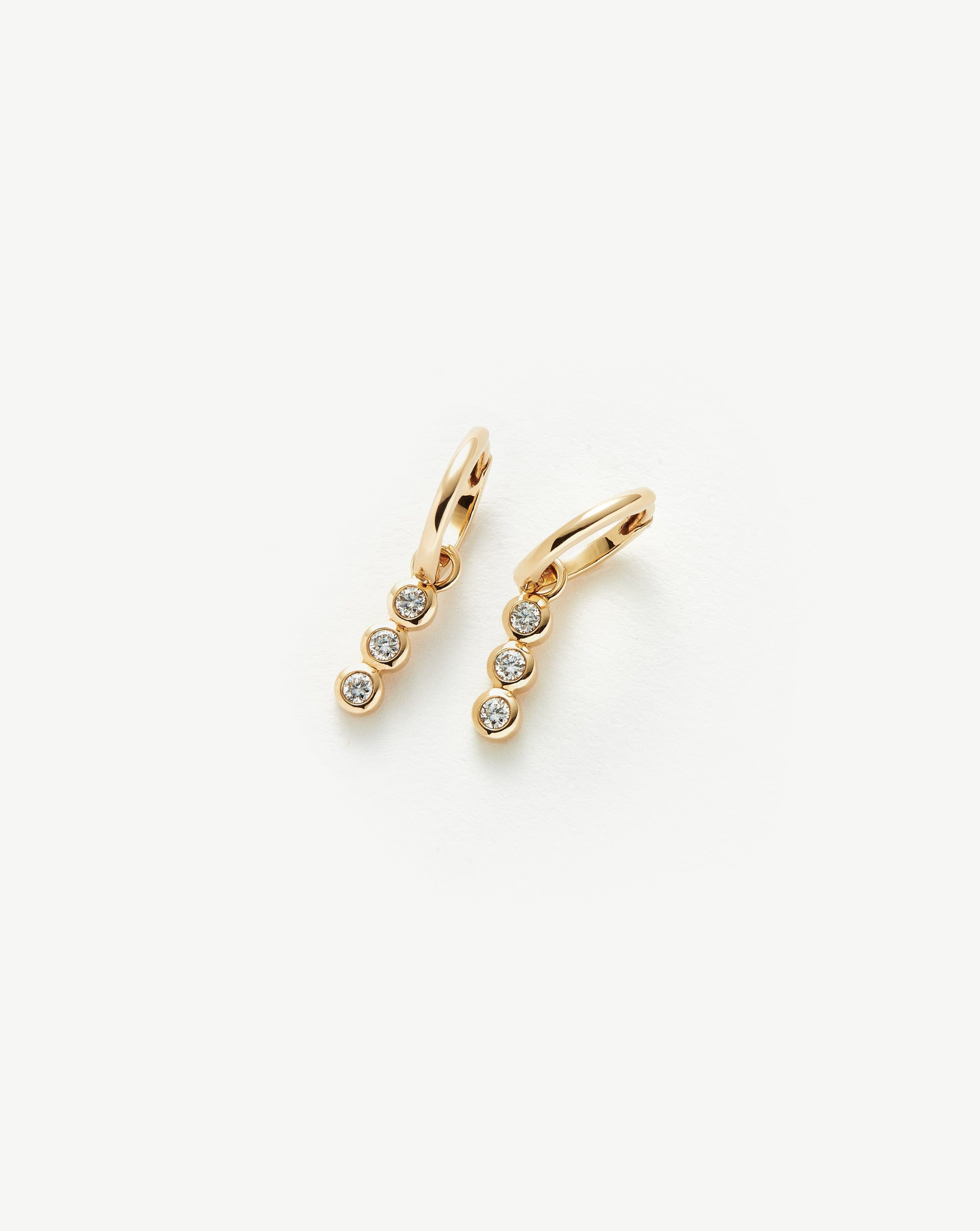 Exquisite 14K Gold Diamond Hoop Earrings for Women - Elegant & Dainty Jewelry Gift for Anniversary, Wedding & Everyday Wear