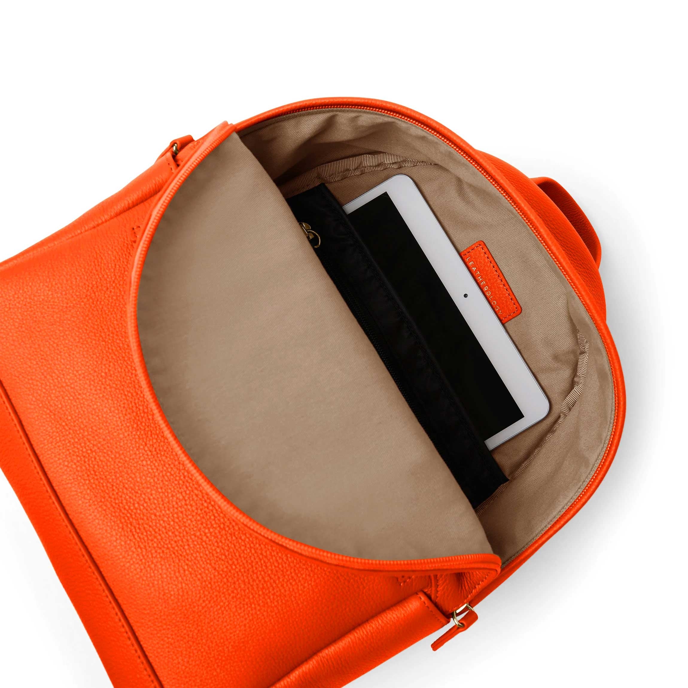 Sloan Mini Backpack Clementine - Stylish & Durable Small Backpack for Women | Perfect for Travel, Work, School & Everyday Use