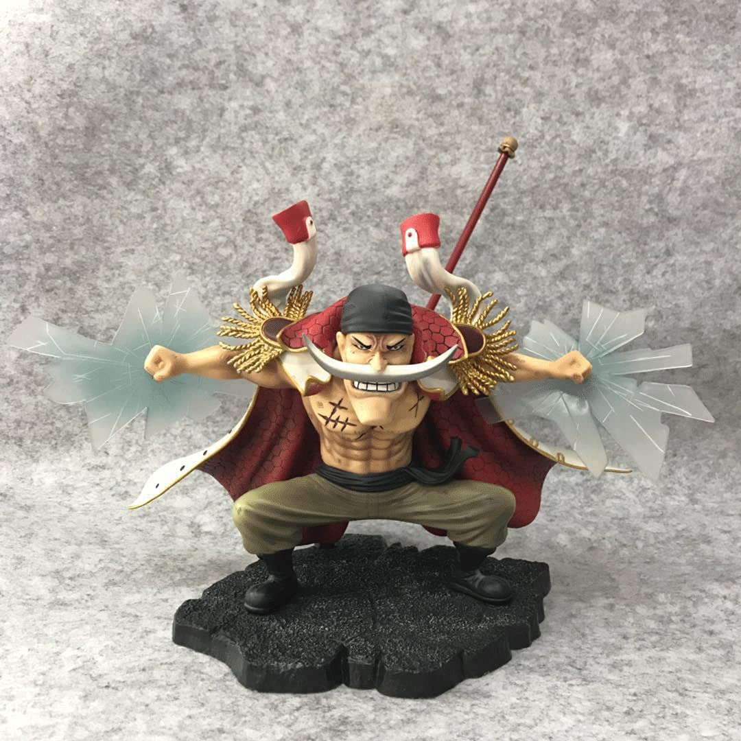 Edward Newgate Whitebeard 21.5cm Anime Figure - One Piece GK Statue with Fighting Pose | PVC Collectible Model for Anime Fans, Perfect Gift & Home Decor | Display for Office, Gaming Room, or Anime Collection