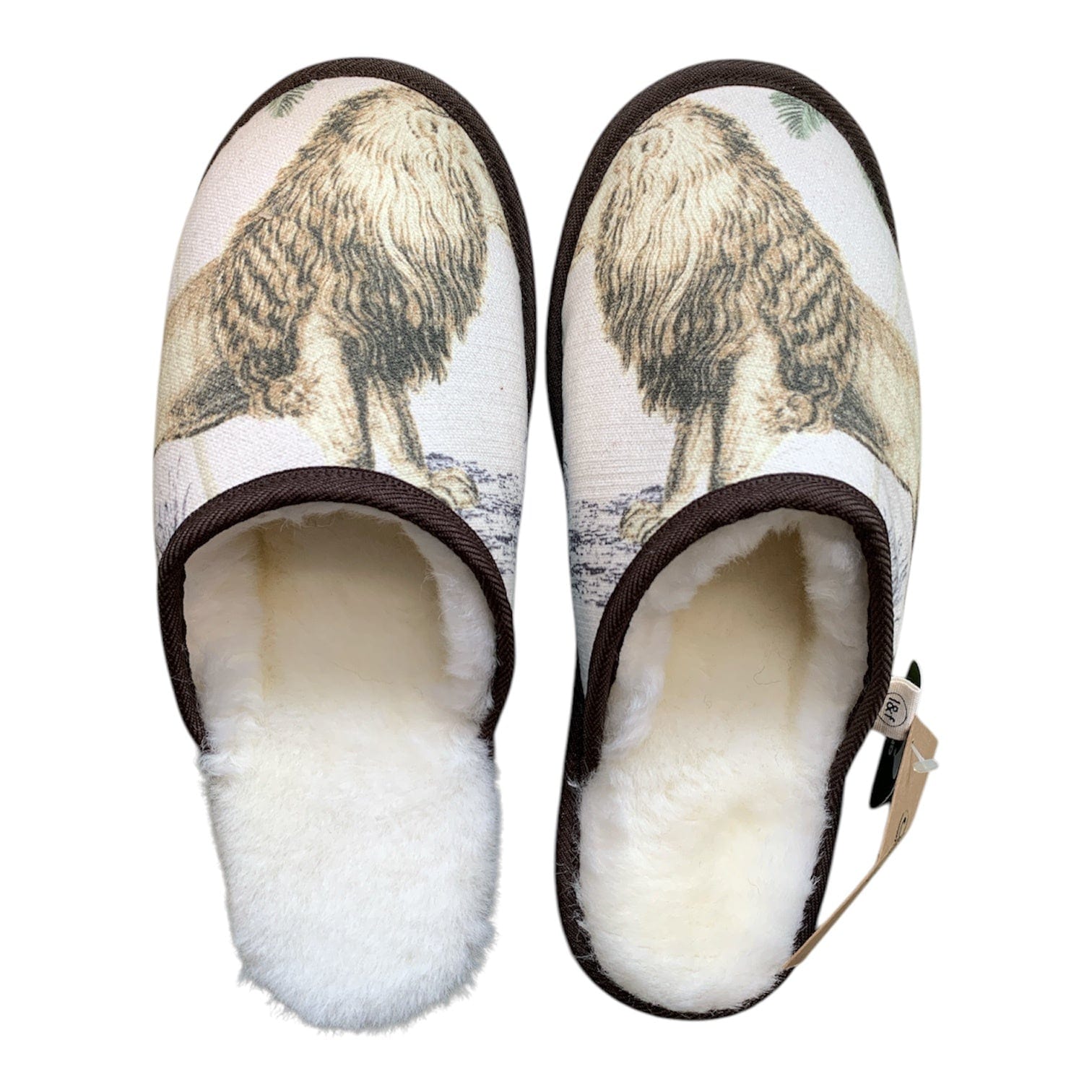 Regal Lion XL White Slippers for Men - Ultra Soft Plush House Shoes with Non-Slip Sole - Perfect for Indoor Comfort, Lounge Wear & Cozy Home Relaxation