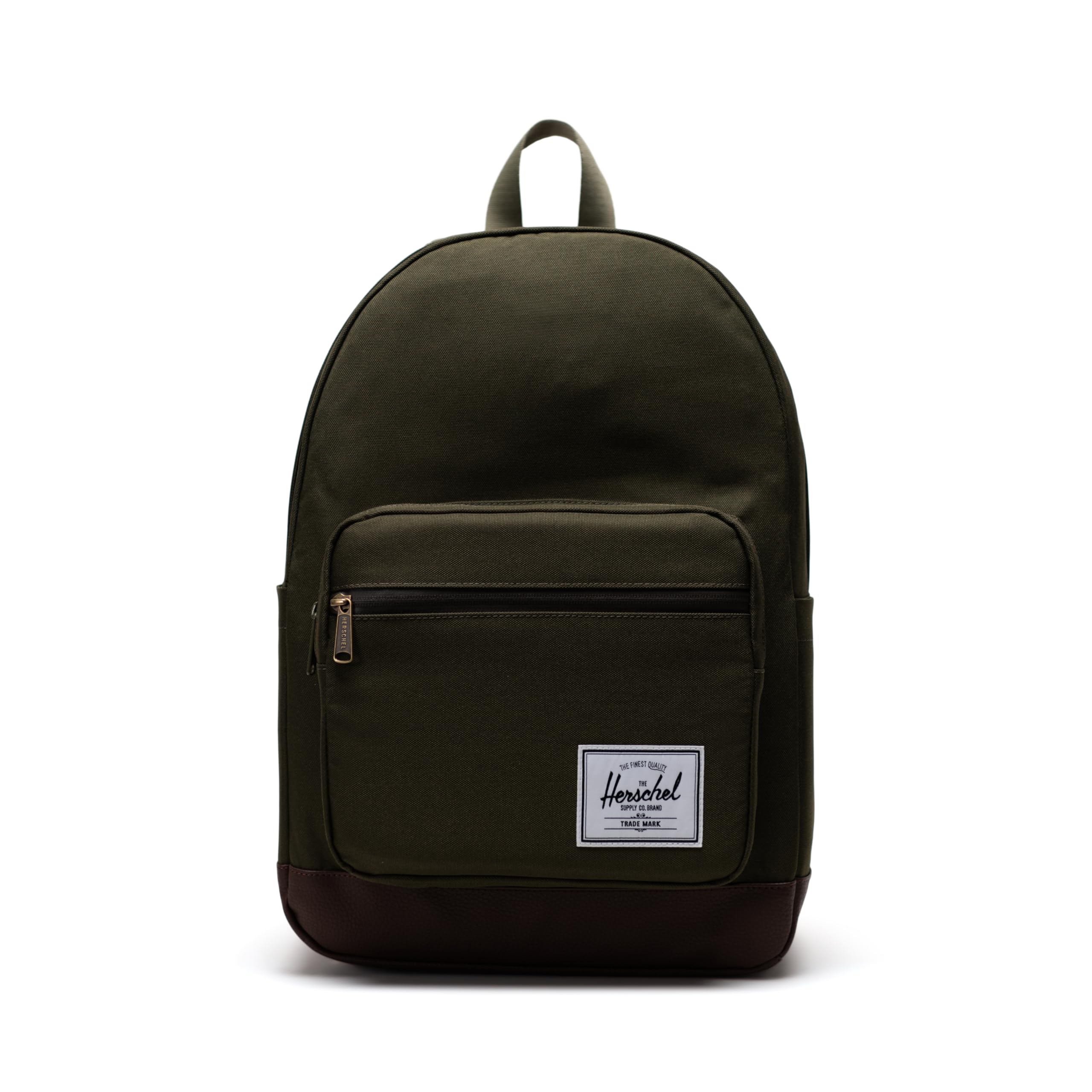 Herschel Supply Co. Pop Quick Backpack - Water-Resistant Daypack for School, Travel & Commuting - Green/Chicory Coffee - Lightweight Laptop Backpack with Front Pocket & Padded Straps