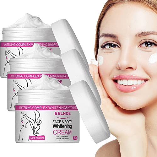EELHOE Retinol Whitening Cream for Face & Body - 50g Brightening Cream for Skin Lightening on Legs, Knees, Underarms - 3 Pack Set for Even Skin Tone & Dark Spot Correction - Perfect for Daily Skincare Routine & Summer Body Care