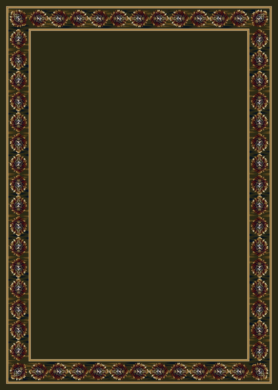 Amir Dark Coral Area Rug 7'8