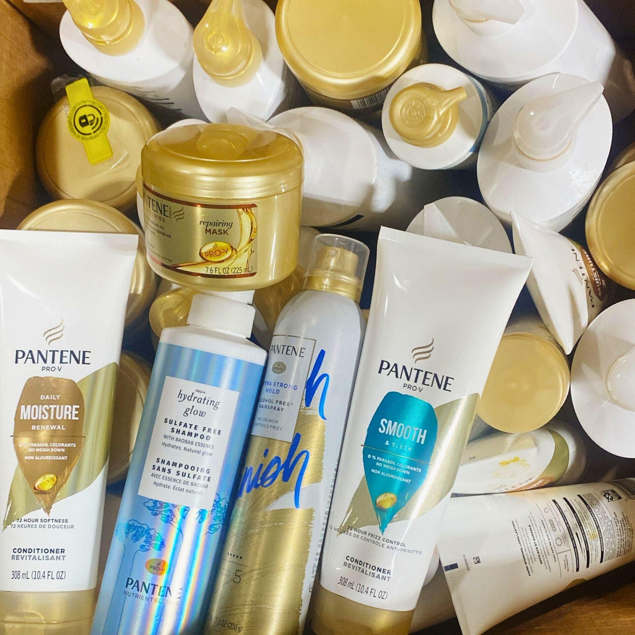 Pantene Hair Care Variety Pack - 50 Pcs Set with Shampoo, Conditioner & Treatments for All Hair Types | Perfect for Travel, Gifts & Daily Hair Care Routine