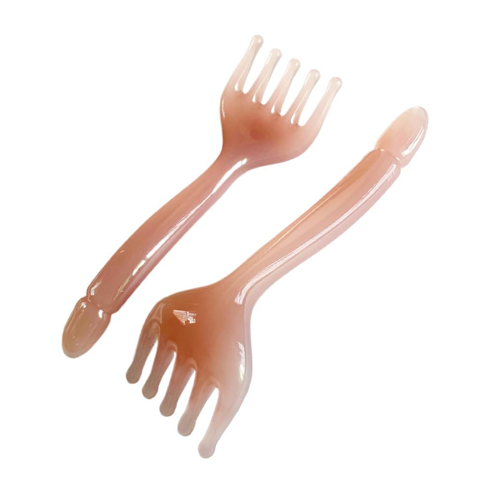 Handheld Resin Scalp Massager Comb - Relaxing Head Massage Tool for Stress Relief & Tension Release - Set of 2 - Perfect for Home, Office & Travel Use