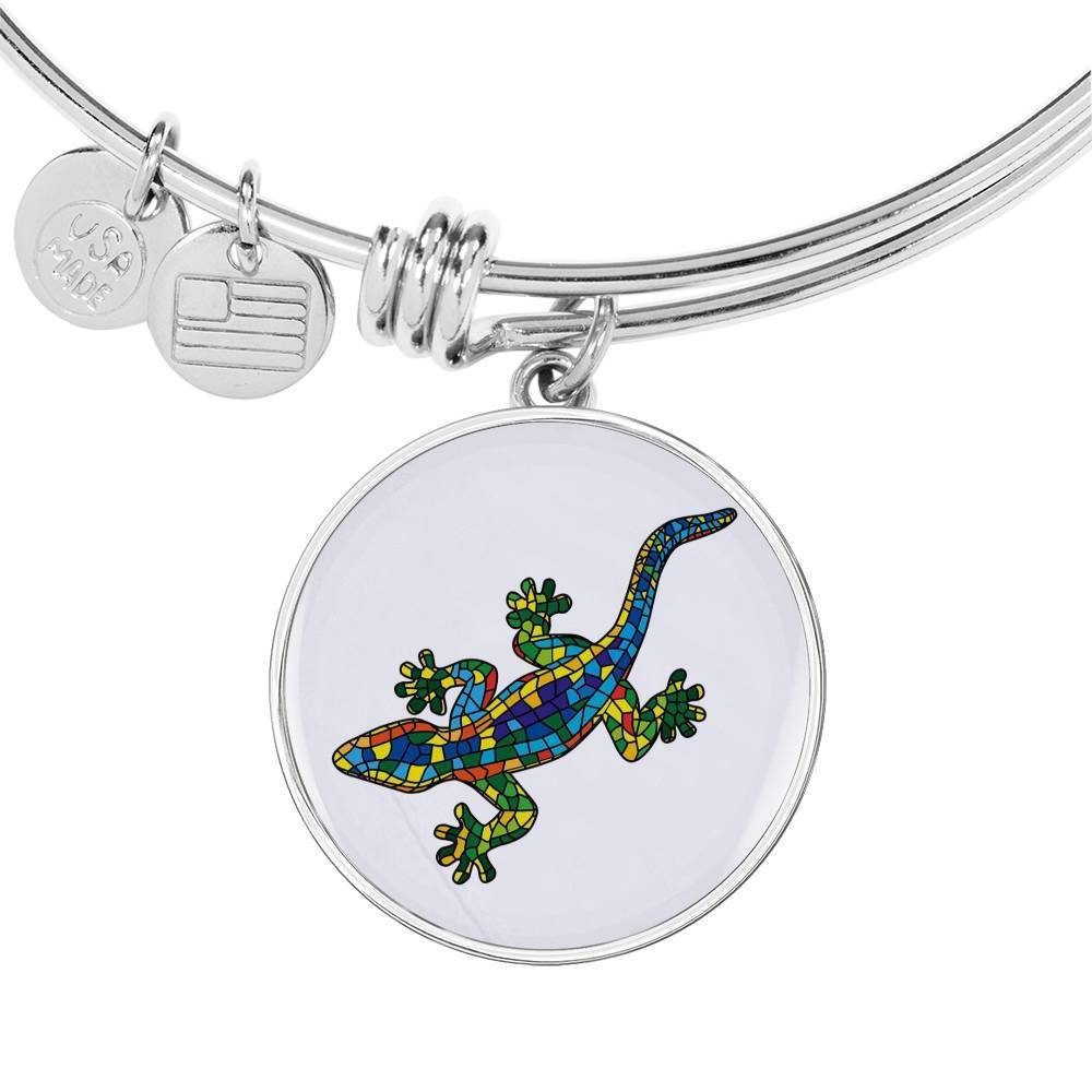 Lucky Gecko Bangle Bracelet - Stylish Adjustable Charm Bracelet for Women | Perfect for Everyday Wear, Gifts & Boho Fashion Accessories