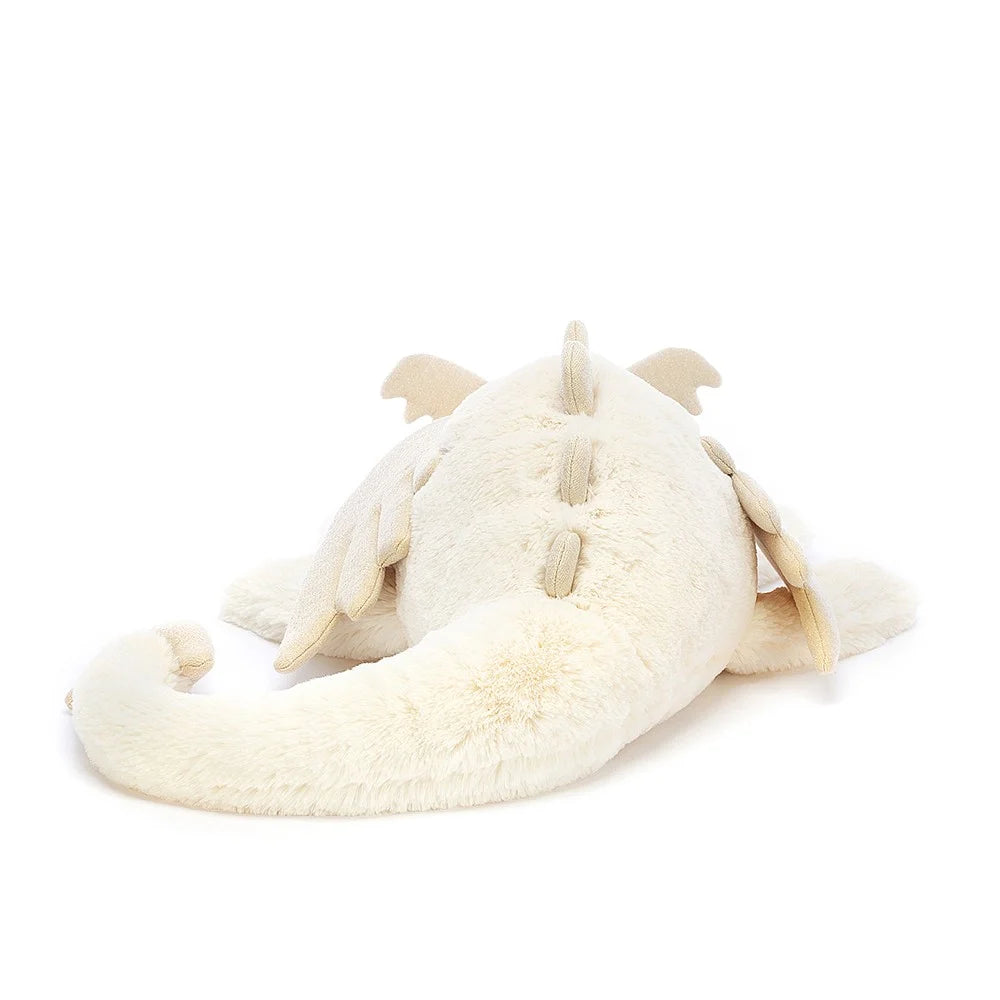 Giant Snow Dragon Plush Toy - Large Stuffed Animal for Kids & Collectors | Perfect for Christmas Gifts, Room Decor, and Fantasy Lovers