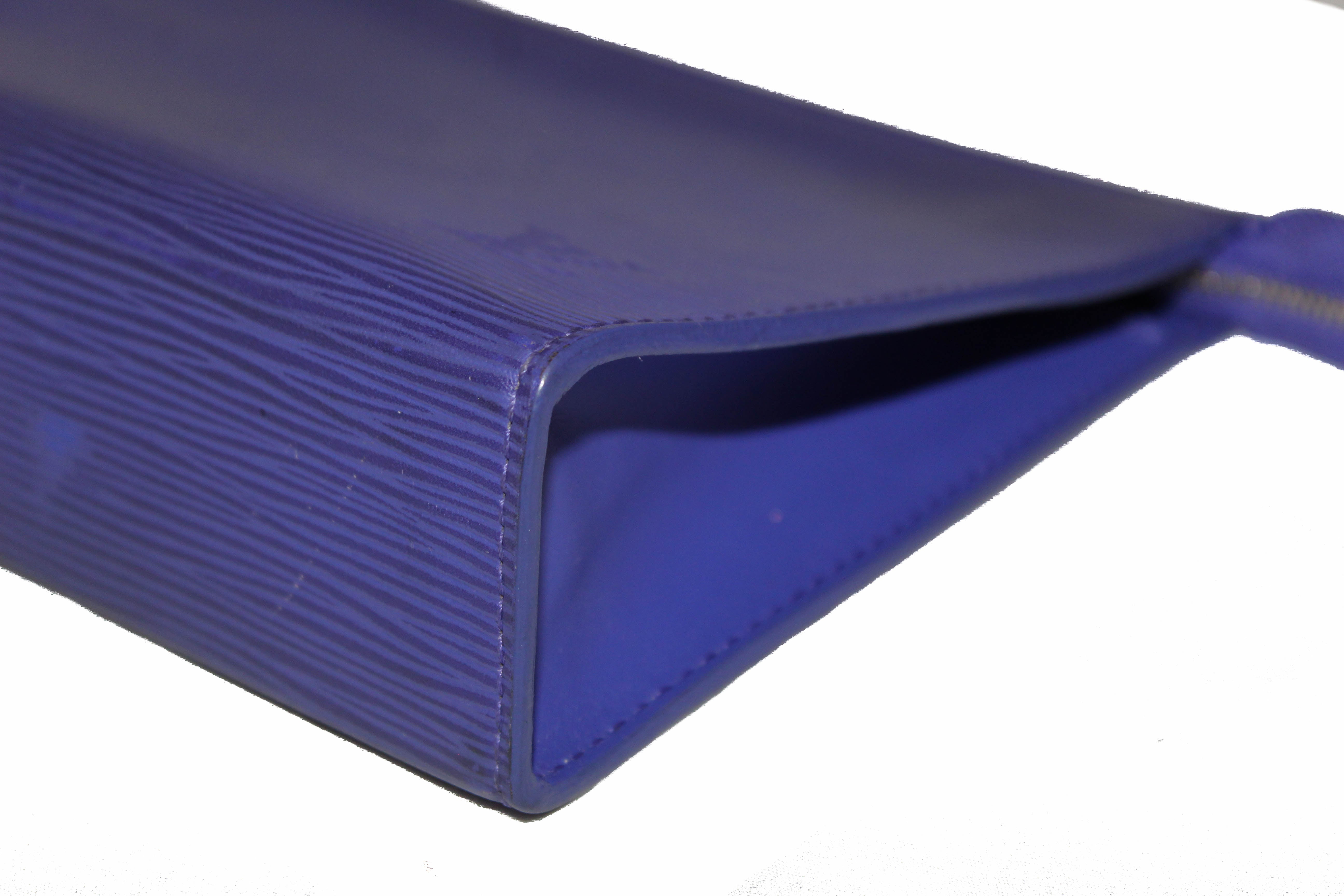 Authentic Louis Vuitton Purple Epi Leather Toiletry Pouch 19 | Luxury Cosmetic Bag for Women | Travel Makeup Organizer & Toiletries Case for Vacation, Gym, Business Trips