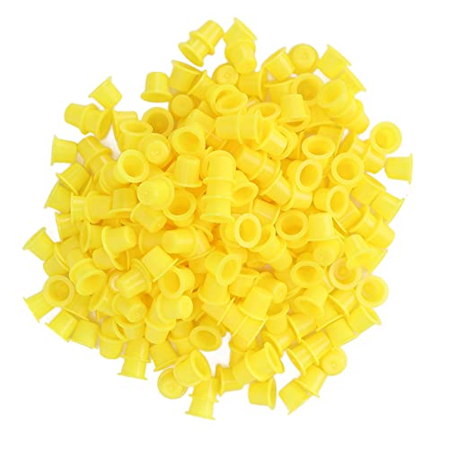 1000pcs Disposable Plastic Tattoo Ink Cups - Professional Tattoo Pigment Holders for Tattoo Artists & Shops (Large Size) - Perfect for Tattoo Studios, Home Tattooing & Professional Ink Storage