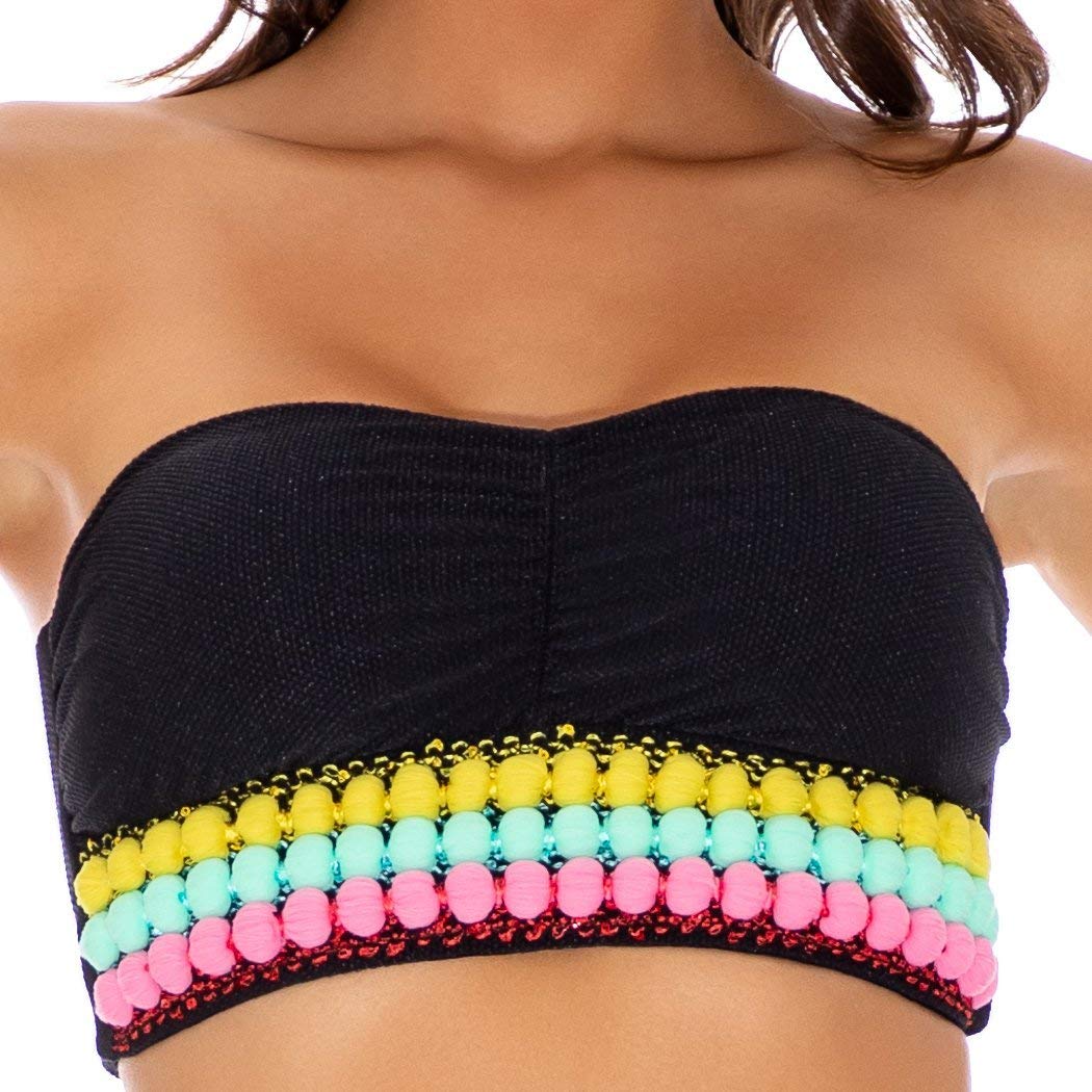 Women's Cinched Bandeau Top - Sexy Strapless Night Out Crop Top for Club, Party & Date Night | Comfortable Stretchy Fabric for Summer Outfits