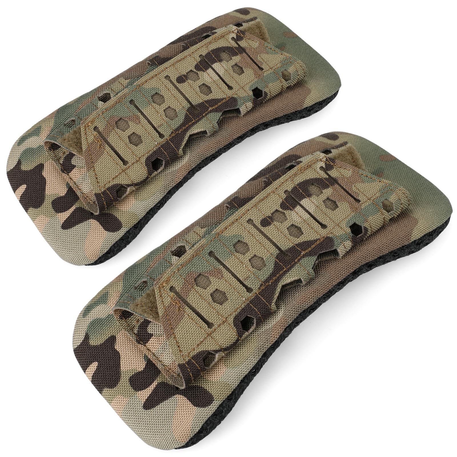 WYNEX Tactical Shoulder Strap Pads for Plate Carriers - 2 Pack Soft Mesh Cushion Pads for Men's Tactical Vests & Gear - Ideal for Military, Airsoft, Hunting & Outdoor Activities