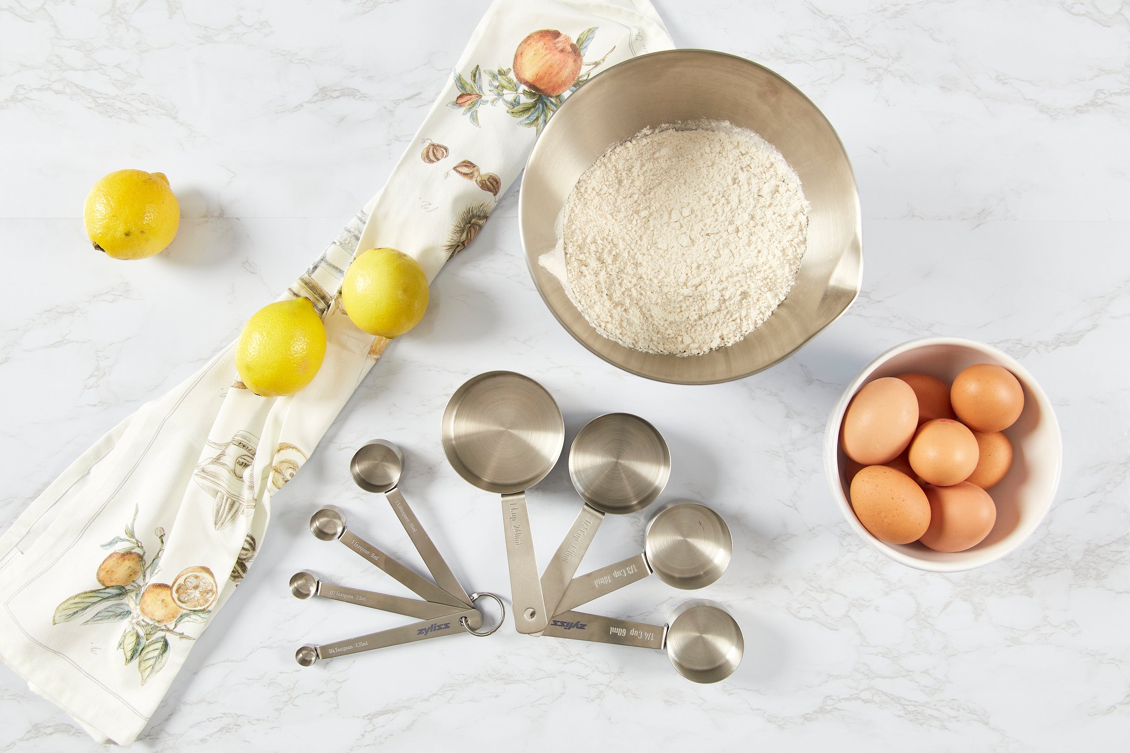 Zyliss Premium Stainless Steel Measuring Spoons Set - 4-Piece Kitchen Essentials for Baking & Cooking | Accurate Measuring Tools for Dry & Liquid Ingredients