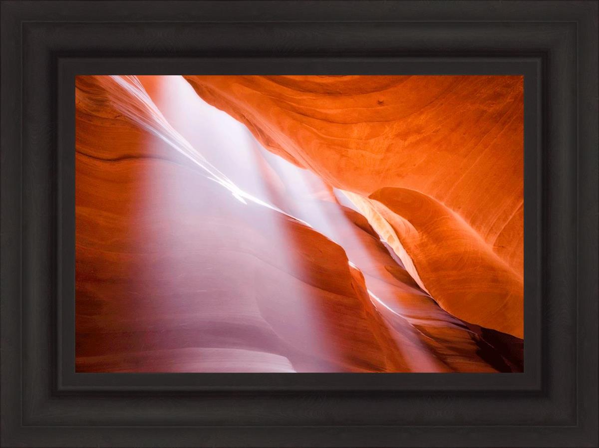 Stunning Antelope Canyon Light Shafts Photography - Natural Sunbeams in Slot Canyon - Perfect for Wall Art, Travel Inspiration & Desert Landscape Decor
