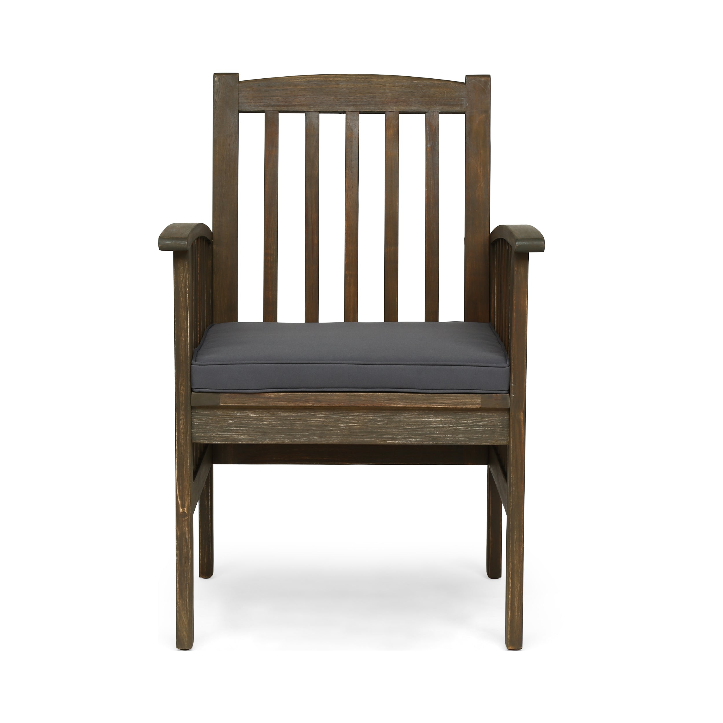 CASA ACACIA Modern Dining Chairs Set of 2 with Cushions - Comfortable Wooden Kitchen Chairs for Dining Room, Breakfast Nook, or Outdoor Patio Use