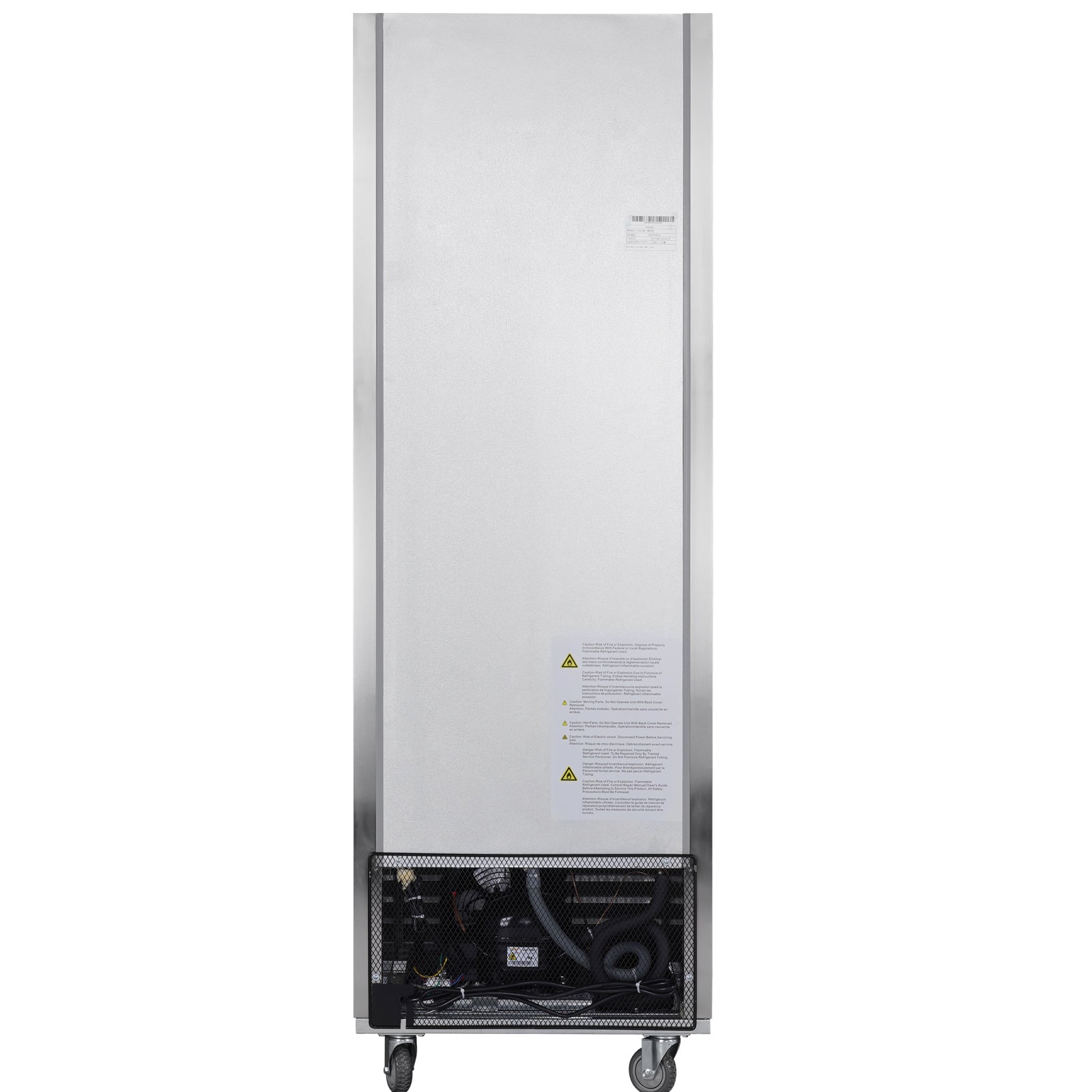 27'W Commercial Stainless Steel Refrigerator Freezer with Fan Cooling - Perfect for Restaurants, Grocery Stores & Catering Businesses