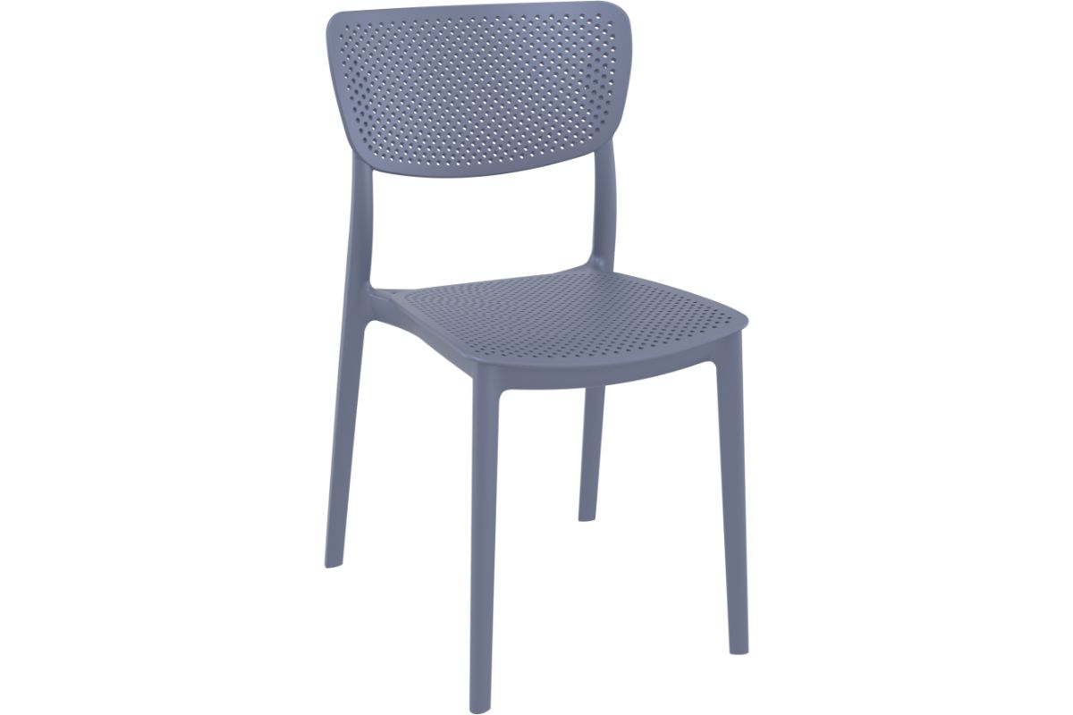 Stackable Lucy Dining Chair - Indoor/Outdoor Use for Restaurants, Cafes, and Home Patios | Durable & Stylish Seating Solution