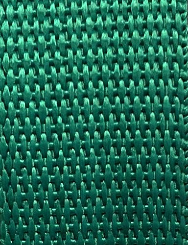 Durable Polypropylene UV Resistant Webbing Straps - 1 Inch (Green, 100) | Ideal for DIY Projects, Pet Collars, Outdoor Gear & Crafts | Perfect for Camping, Hiking & Home Organization