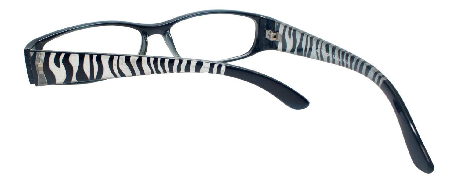Stylish FA-29 Designer Reading Glasses for Women & Men - Fashionable Lightweight Readers with Spring Hinges - Perfect for Reading, Computer Use & Daily Activities