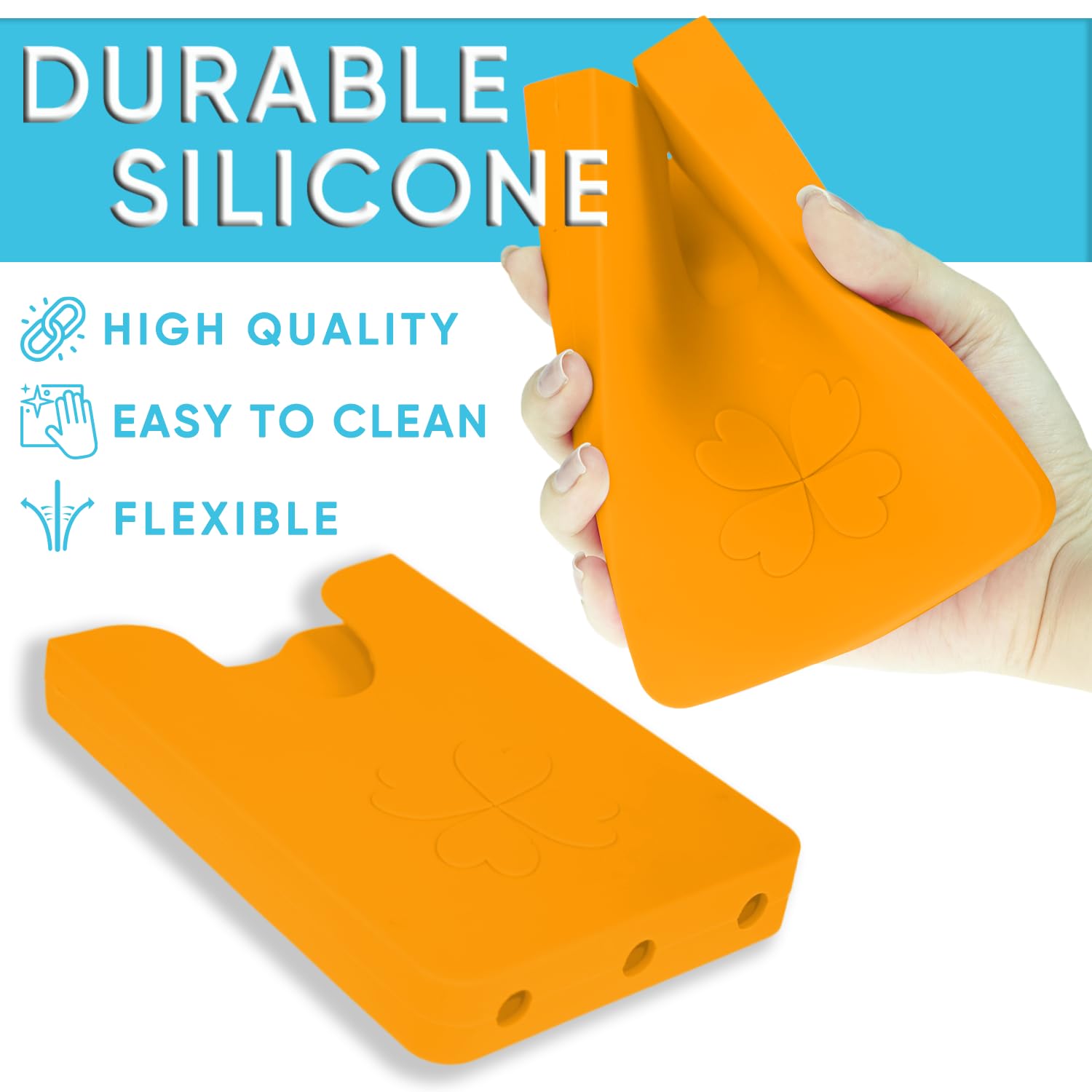 Bogg Bag Phone Holder - Silicone Beach Bag Accessory with Universal Phone Size Fit | Perfect for Pool, Beach & Outdoor Activities - Orange Peel Design