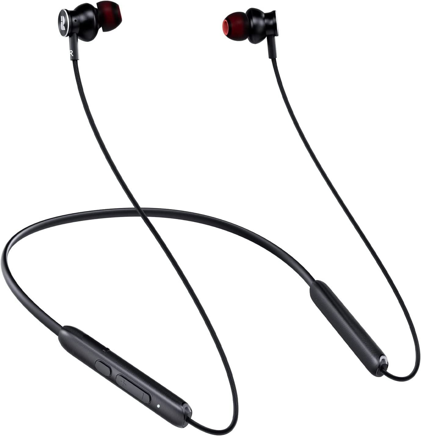 Rythflo V5.2 Wireless Bluetooth Earbuds with Mic - Magnetic Neckband In-Ear Headphones, 30Hrs Playtime, IPX7 Sweatproof, Deep Bass for Phone Calls & Music - Perfect for Sports, Running, Gym & Outdoor Activities