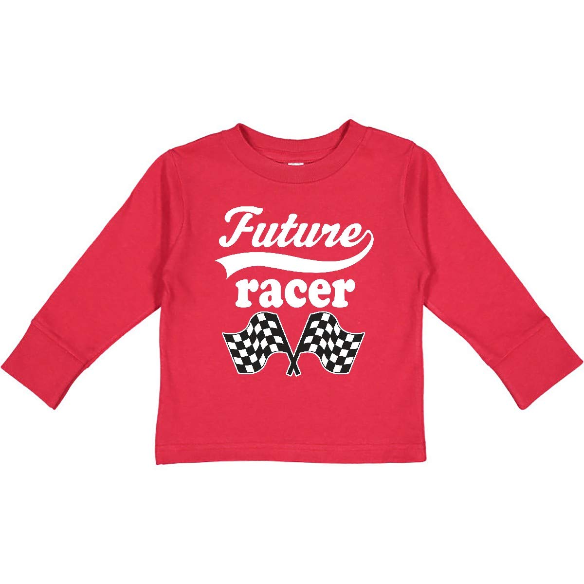 Inktastic Future Racer Car Racing Toddler Long Sleeve T-Shirt - Cute Boys' Graphic Tee for Toddler Car Enthusiasts - Perfect for Playdates, Birthday Parties & Everyday Wear