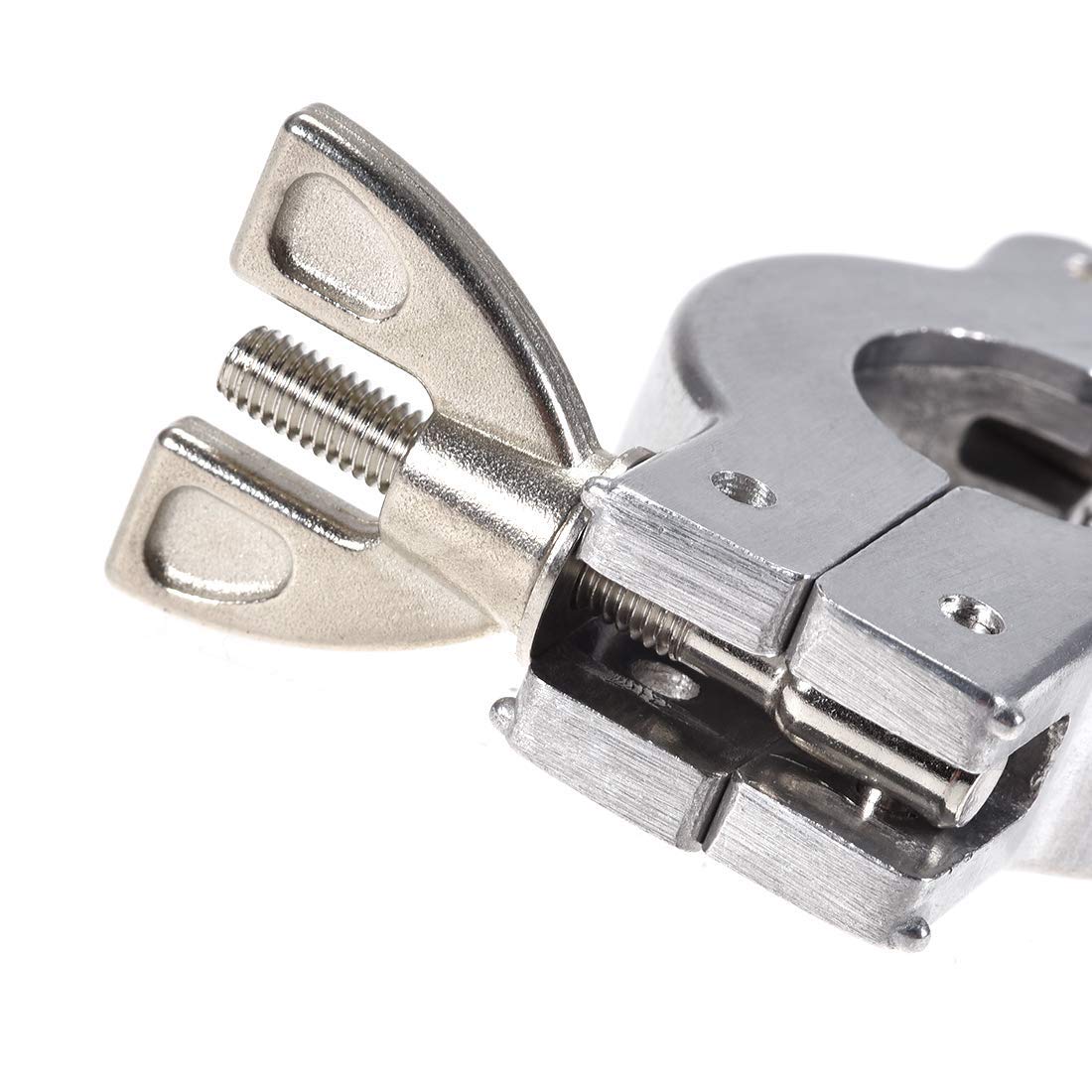 ISO-KF Flange Quick Clamp Hinge Clamp - Aluminum Vacuum Hose Fitting with Wing Nut for Vacuum Pipes & Ovens (KF10 Size) - Perfect for Laboratory, Industrial Vacuum Systems, and Scientific Equipment