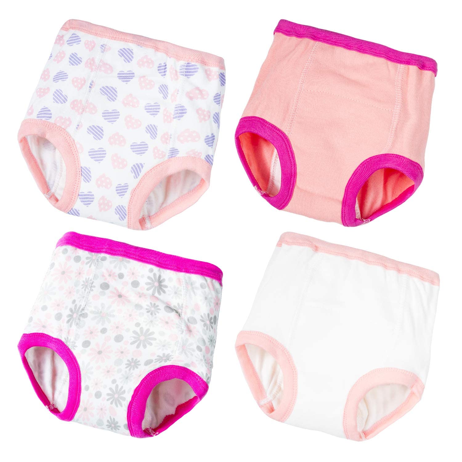 Girls Training Pants - Soft Cotton Potty Training Underwear for Toddlers | Leak-Proof & Comfortable for Daytime & Nighttime Use