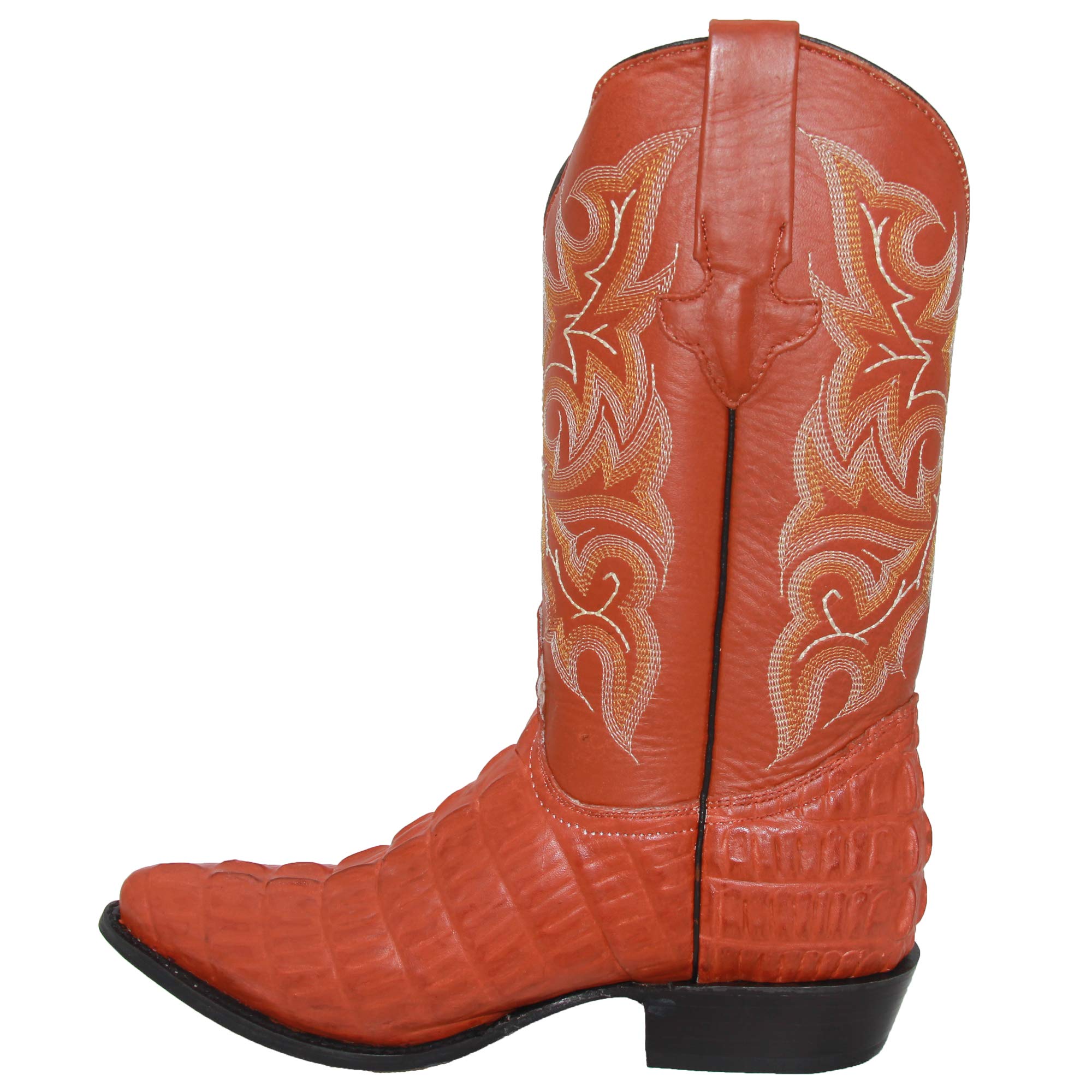 **Men's Genuine Leather Cowboy Boots - Alligator & Crocodile Design Western Boots with Free Belt - Perfect for Rodeo, Country Dance & Outdoor Adventures**