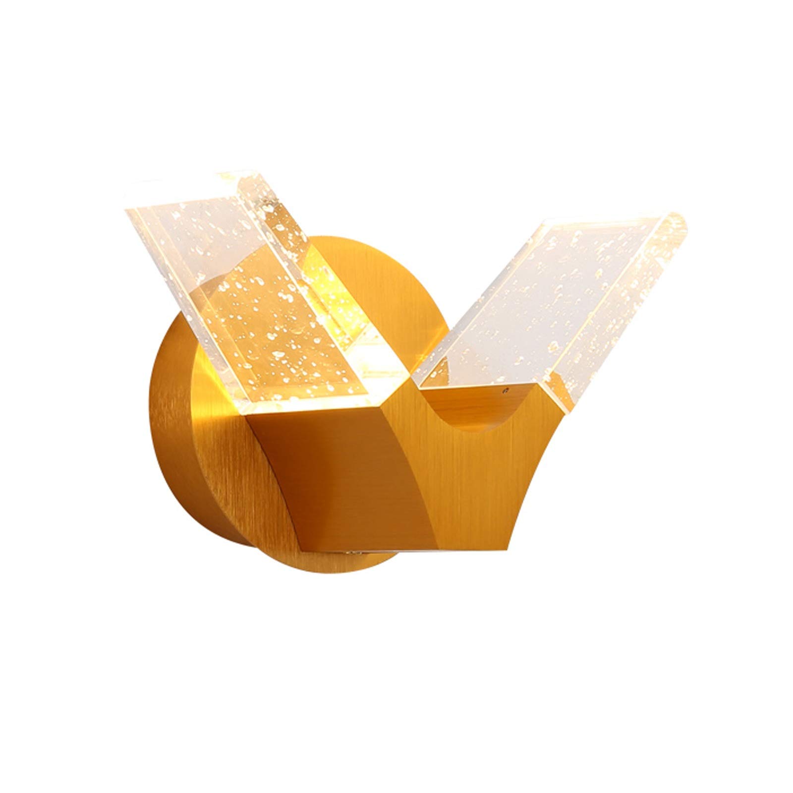 Luxury Crystal LED Wall Sconce - Modern Indoor Wall Lamp for Living Room, Bedroom, Staircase & Hallway - Elegant Background Lighting & Mirror Accent Light - Energy Efficient Home Decor Lighting Solution (Perfect for Bedside, Entryway, and Interior Design Projects)