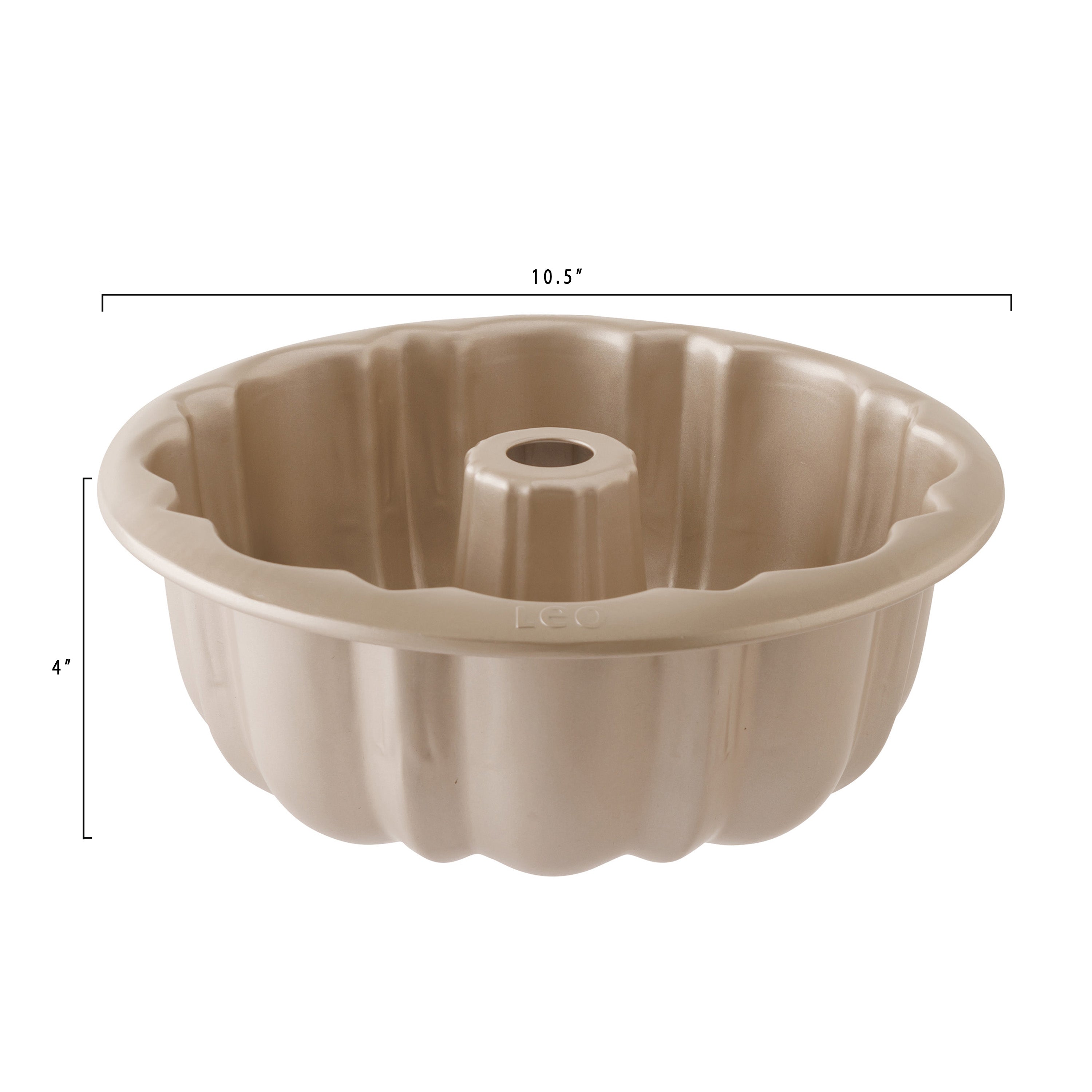 BergHOFF Balance Nonstick Carbon Steel Fluted Cake Pan 10.25 Inch - Perfect for Baking Bundt Cakes, Muffins & Desserts | Durable & Easy Release Coating | Ideal for Home Bakers & Professional Chefs