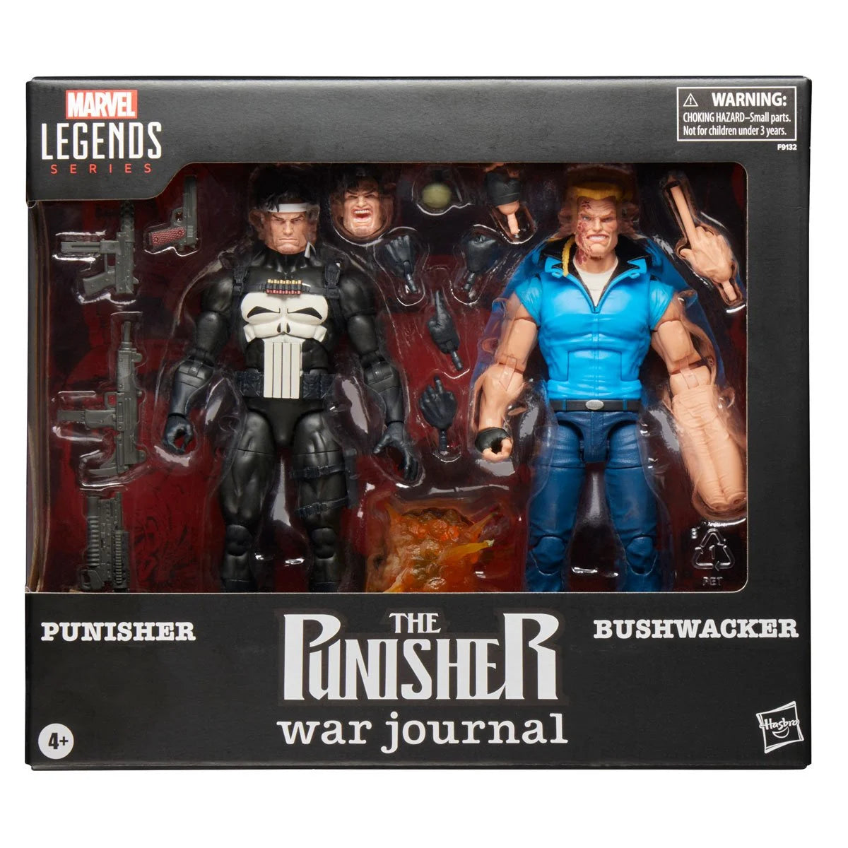 Marvel Legends Series The Punisher & Bushwacker Action Figures - War Journal Edition | Collectible Superhero Toys for Display & Comic Book Scenes