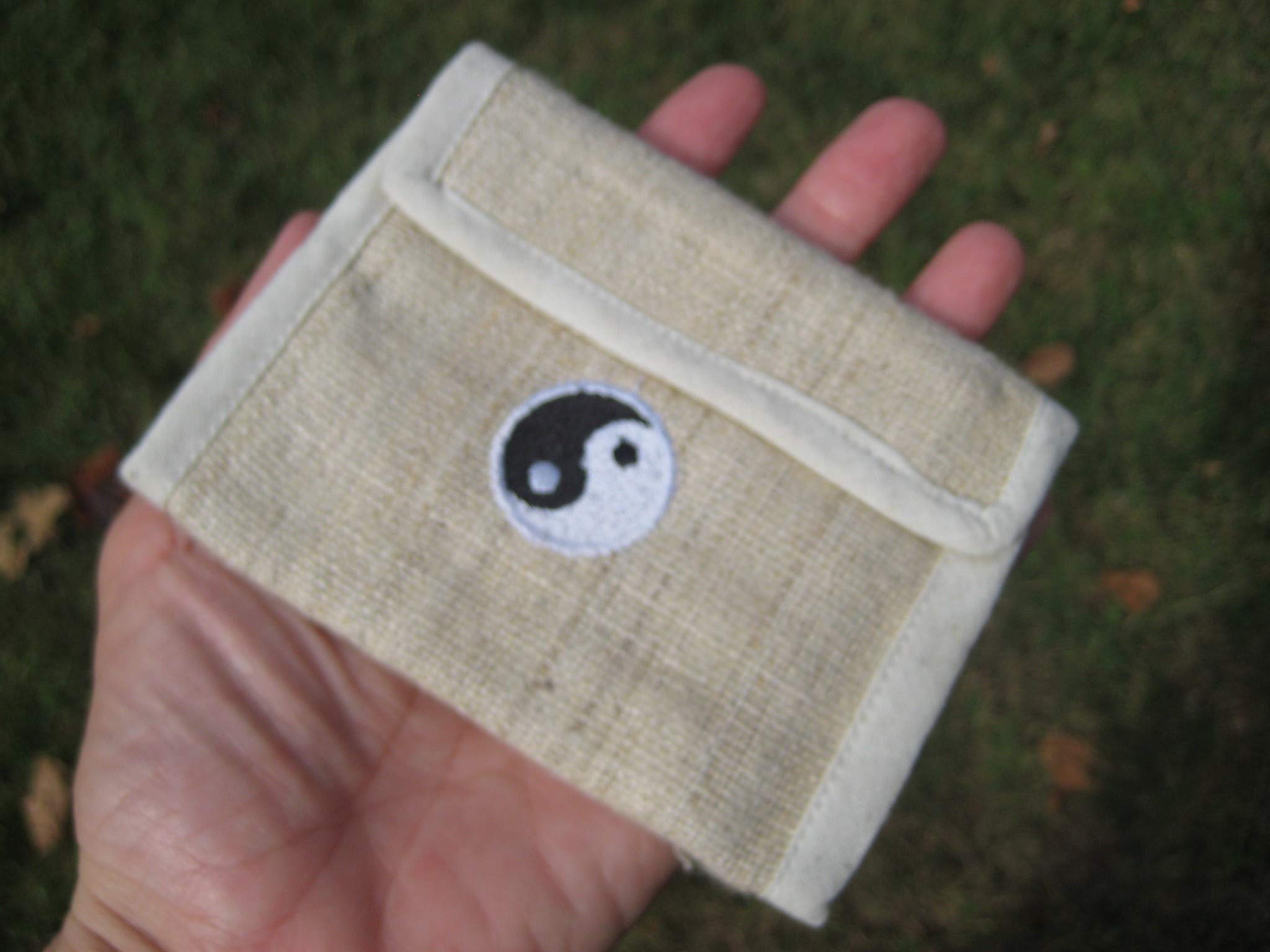 Hemp Wallet Thailand - Eco-Friendly Yin Yang Trifold Wallet A6164 for Men & Women | Perfect for Travel, Yoga, and Everyday Use
