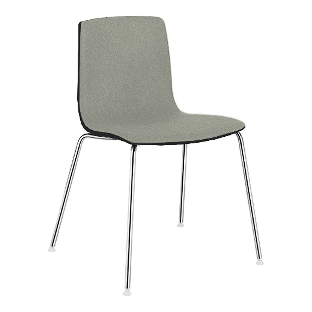 Aava Stackable Chair with Steel Base & Comfortable Upholstery - Perfect for Offices, Restaurants, and Event Spaces