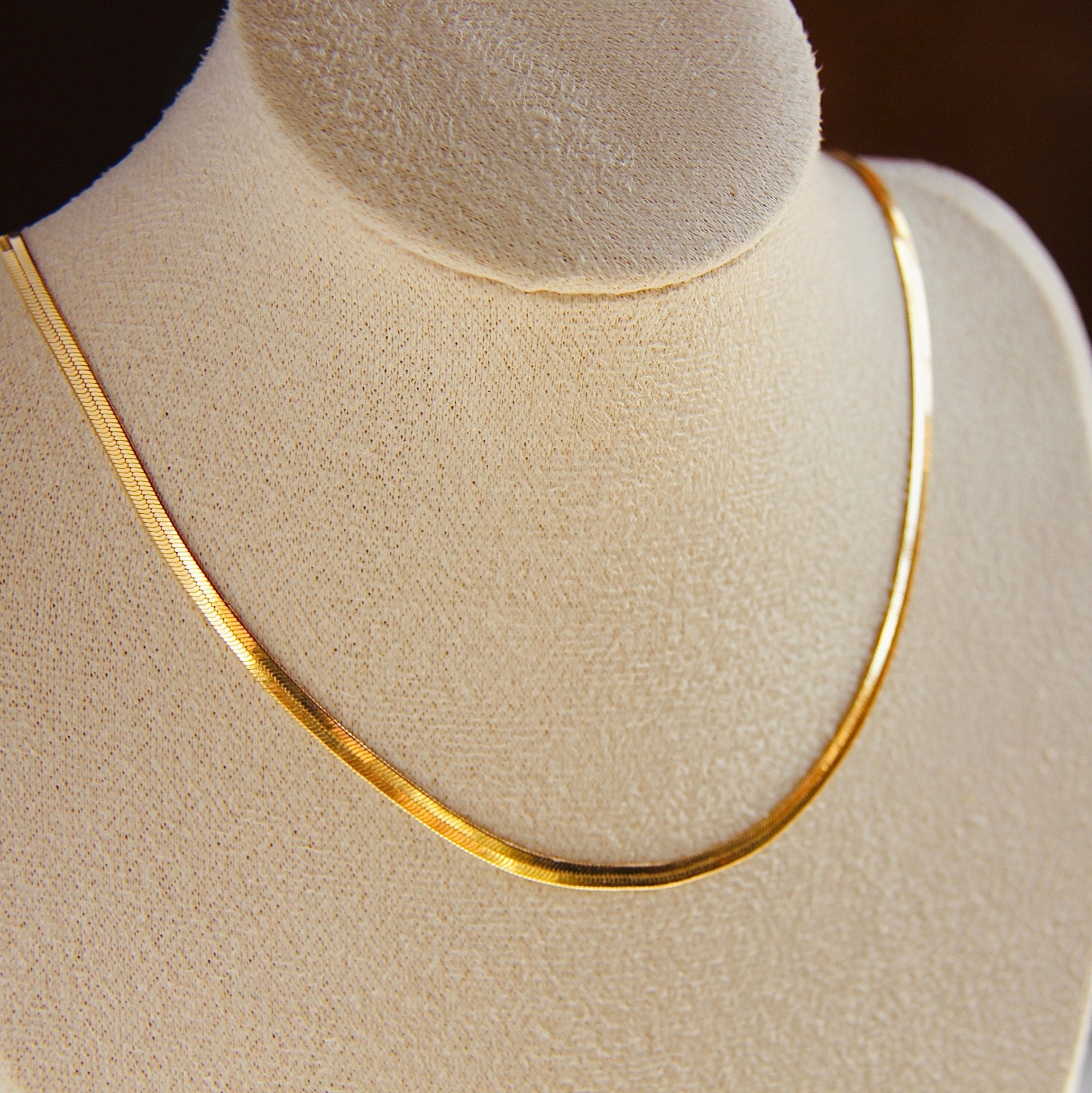 Elegant Herringbone Necklace in Gold Filled - Perfect for Everyday Wear, Gift Giving & Special Occasions