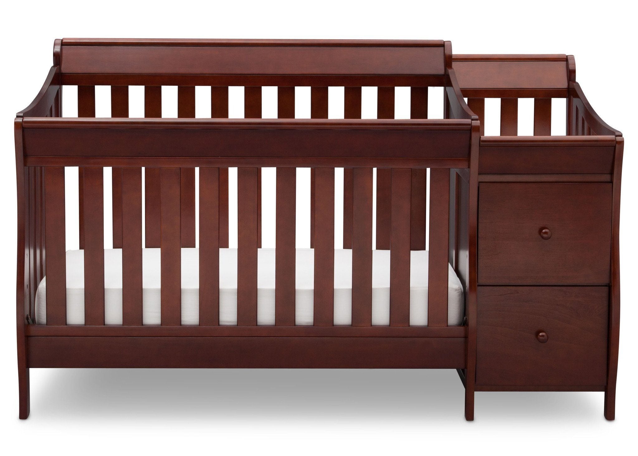 Bentley S Convertible Crib with Changer - 3-in-1 Baby Crib to Toddler Bed & Dresser - Modern Nursery Furniture for Newborns & Kids - Perfect for Bedrooms, Daycare, and Guest Rooms