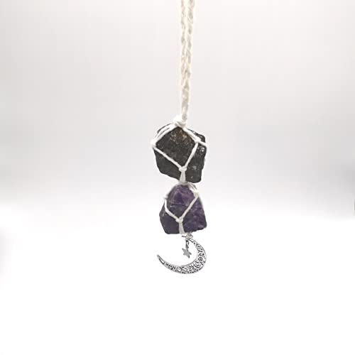 Black Tourmaline + Amethyst