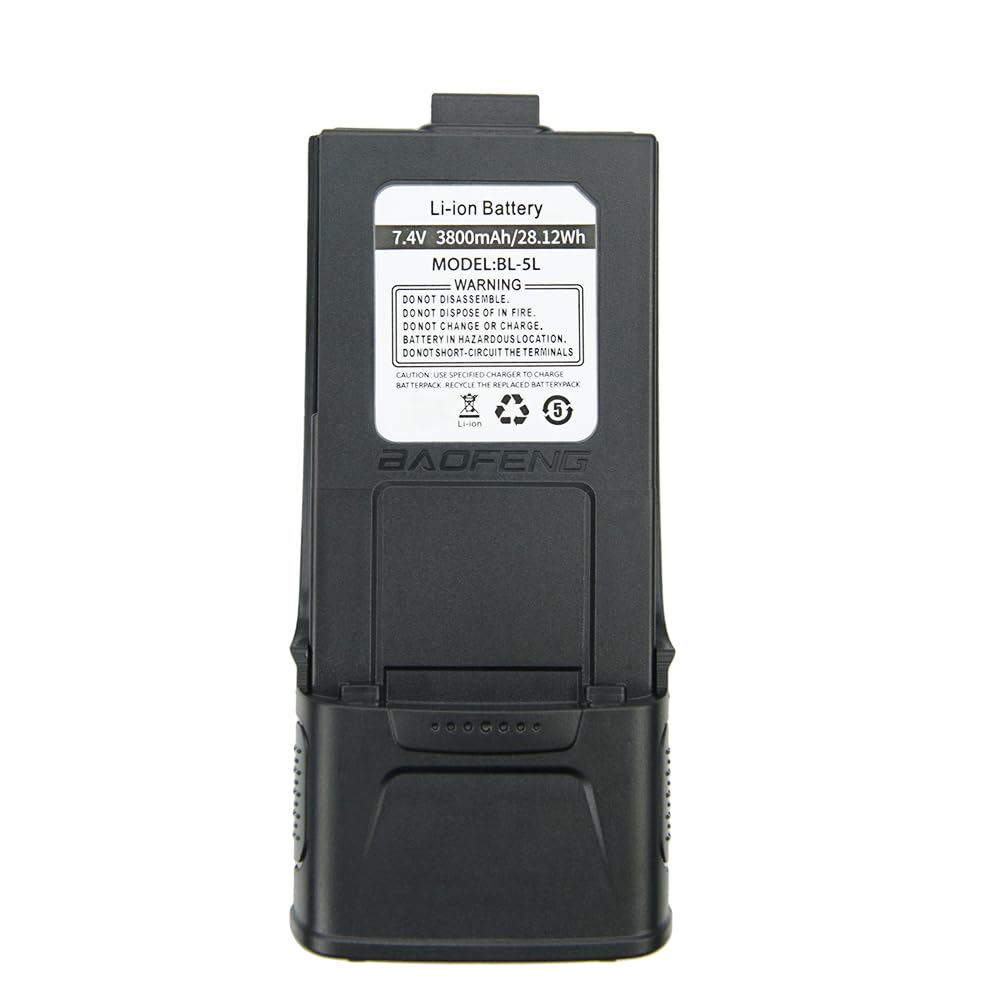 7.4V 3800mAh High Capacity Replacement Battery for BaoFeng GT-3/GT-3TP/GT3/GT3TP/Mark-II/III Walkie Talkies - Long Lasting Power for Outdoor Adventures, Emergency Communication & Security Work