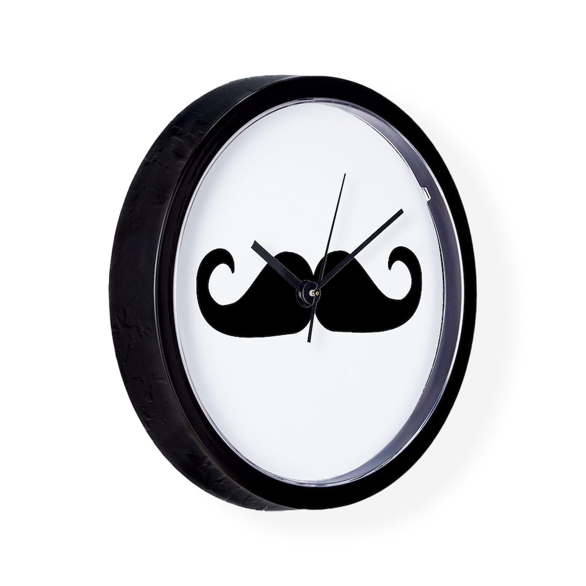 Beard & Mustache Themed 10-Inch Wall Clock - Perfect for Living Room, Kitchen, or Office Decor | Unique Gift for Men & Home Décor