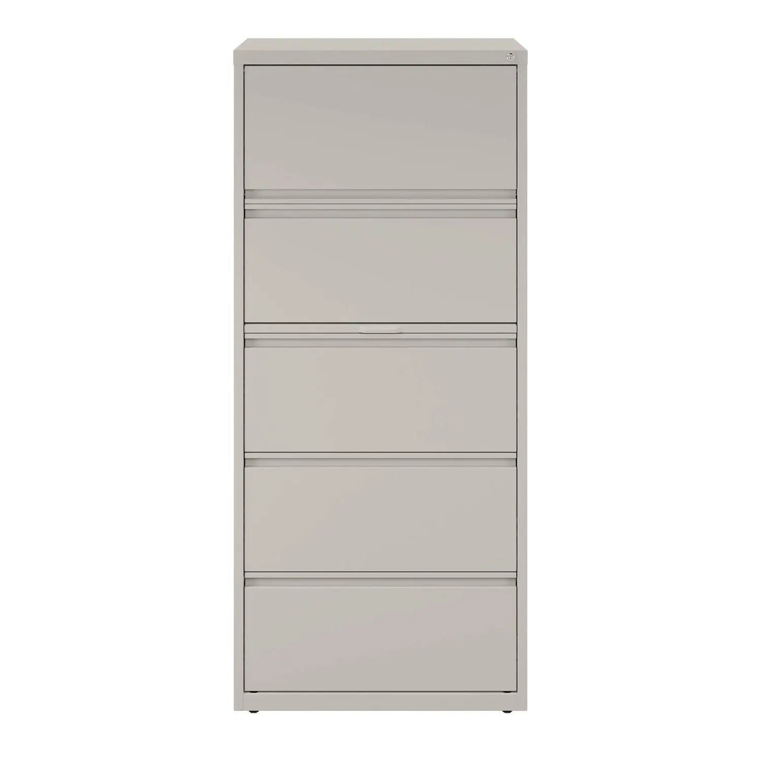 Alera® 5-Drawer Lateral File Cabinet - Legal/Letter Size - Light Gray - 30