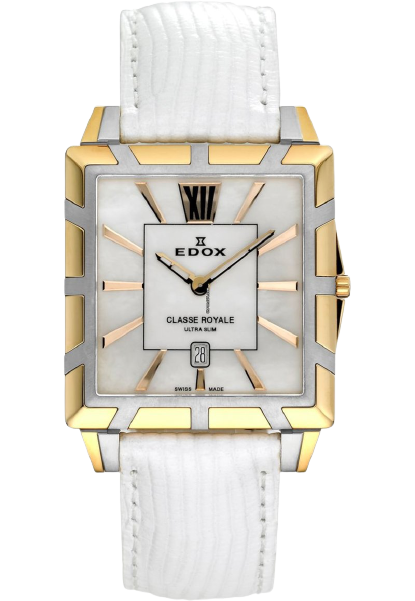 Edox Classe Royale Ultra Slim 26022 357R NAIR Watch - Luxury Swiss Men's Dress Watch for Business & Formal Occasions (B Stock)
