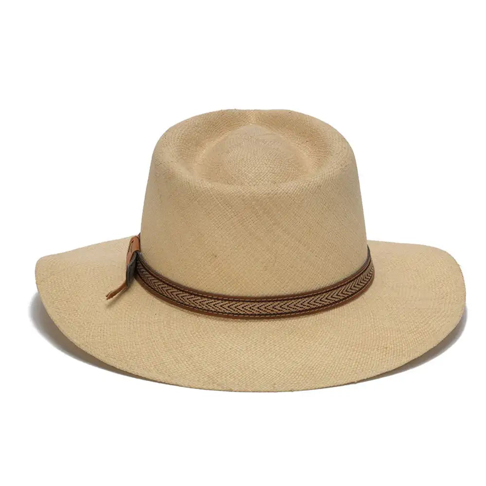 California Hats Boston Panama Straw Outback Fedora Hat for Men & Women - Summer Beach, Travel, Outdoor Sun Protection Accessories