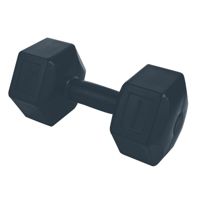 Spokey Monster Dumbbells 2x6kg (13.2lbs) - Pair of Textured Grip Weights for Home Gym, Strength Training & Fitness Workouts | SPK 943623