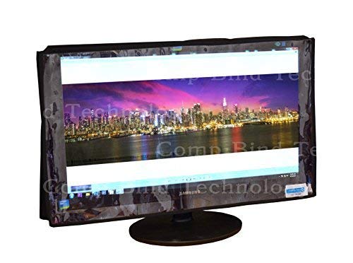 Comp Bind Technology 24'' LCD Monitor Marine Black Cover - Anti Static, Waterproof, 23.25''W x 2.25''D x 15''H - Ideal for Marine, Outdoor, and Industrial Use