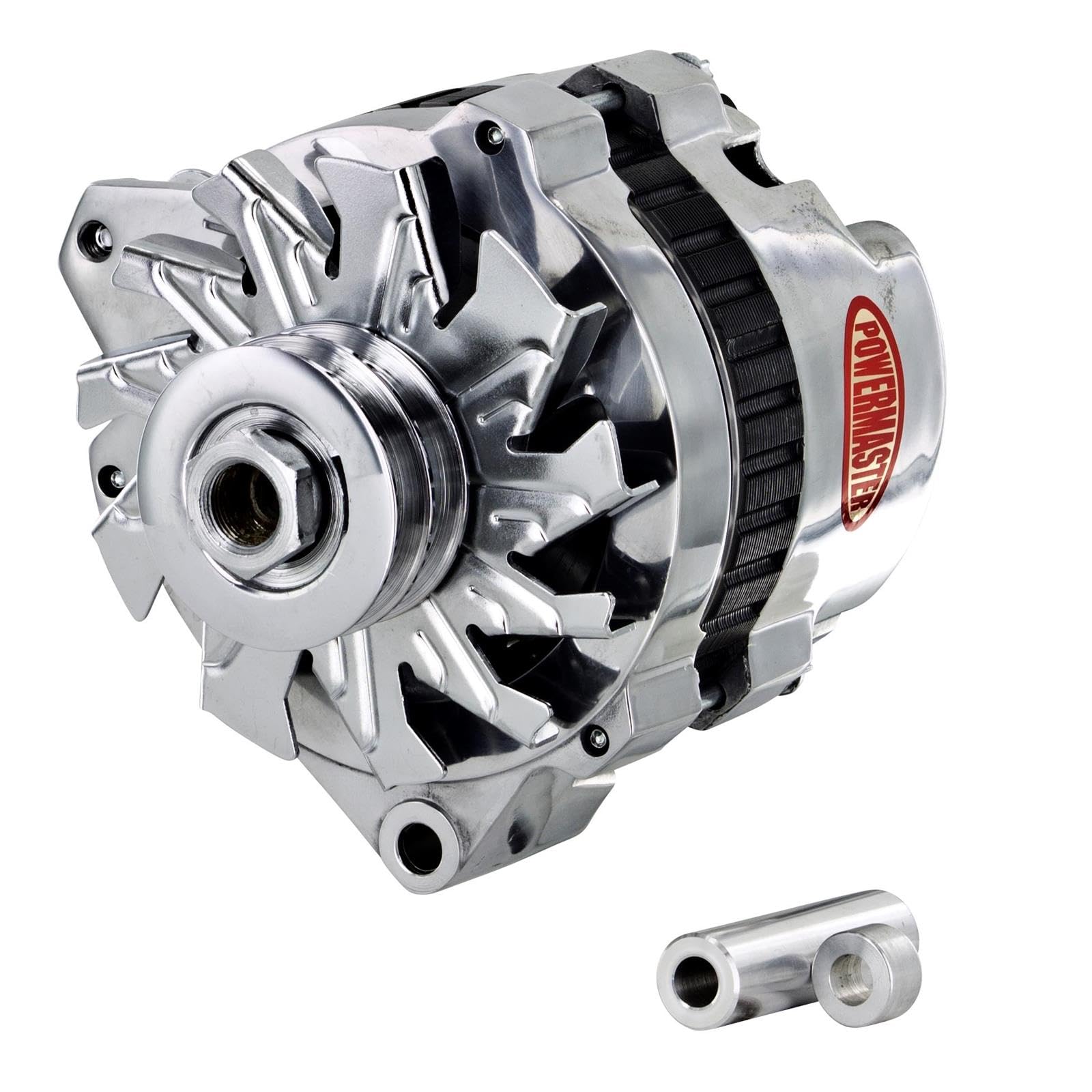High-Performance 8-67529 Polish Alternator (140A 12V Pulley with Spacers, 1-Wire) - Perfect for Automotive Upgrades & Engine Replacement in Ford, Chevy, Dodge Vehicles