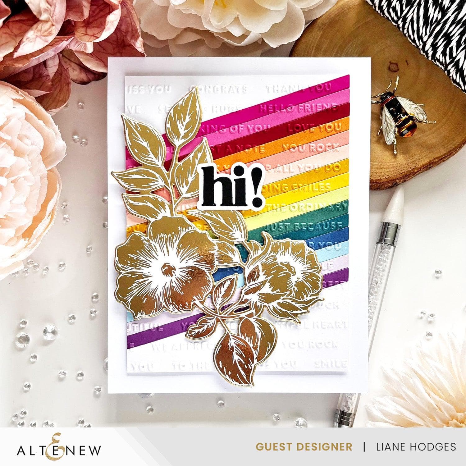 Blossoming Bouquet Press Plates & Foil Plates for DIY Scrapbooking, Card Making, and Wedding Invitations – Perfect for Crafting and Paper Art Projects