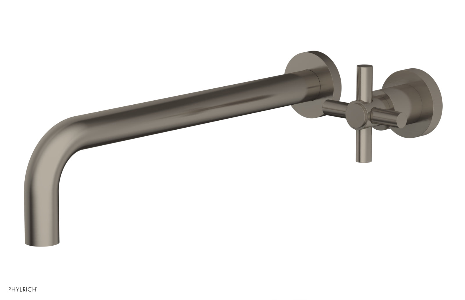 D131-17 Single Handle Wall Mounted Lavatory Faucet Set - Classic Cross Handle Design for Bathroom Sink - Perfect for Modern Homes, Hotels & Restrooms
