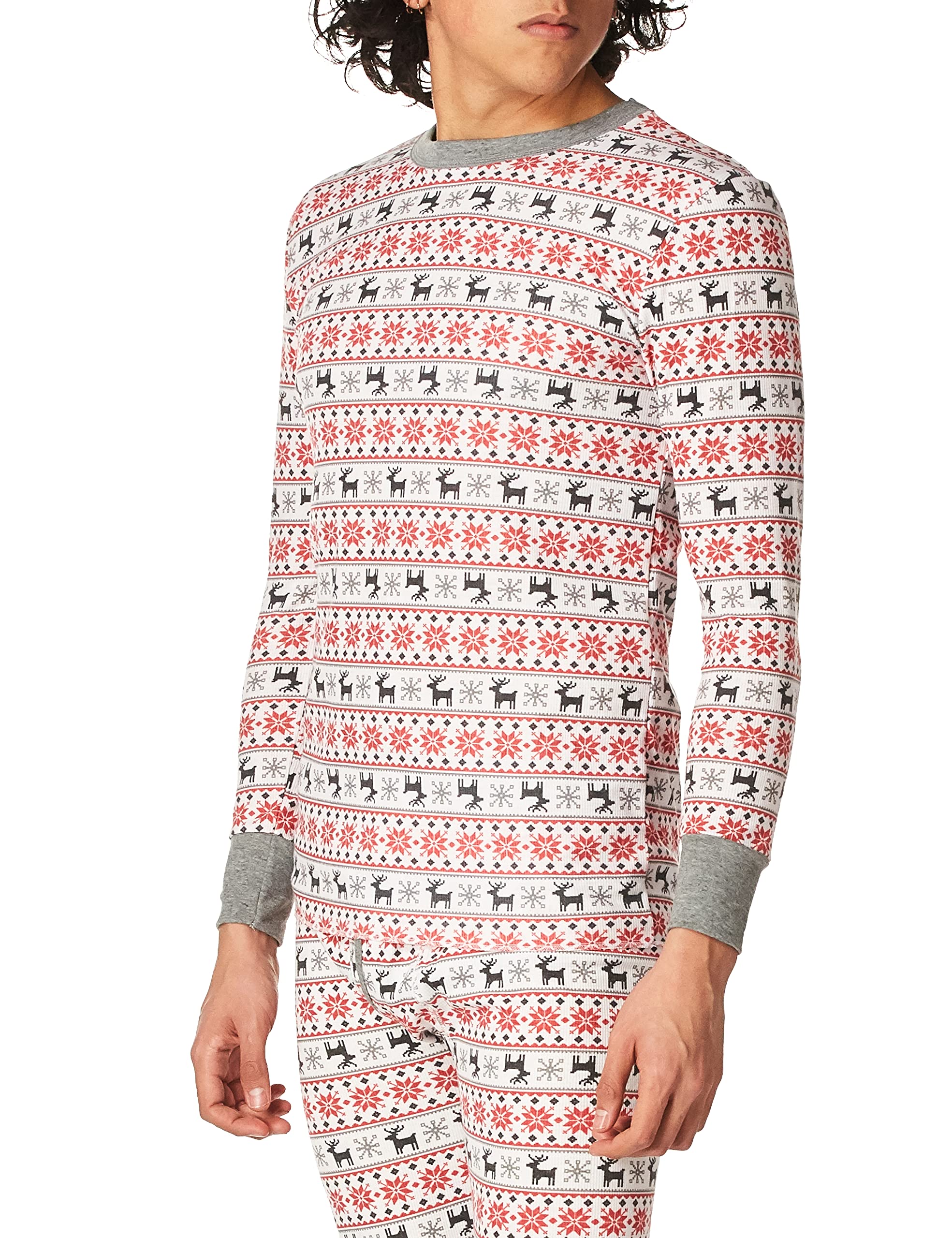 Fruit of the Loom Men's Eco-Friendly Recycled Waffle Thermal Underwear Set - Long Sleeve Top & Pants for Cold Weather, Camping, and Winter Sports