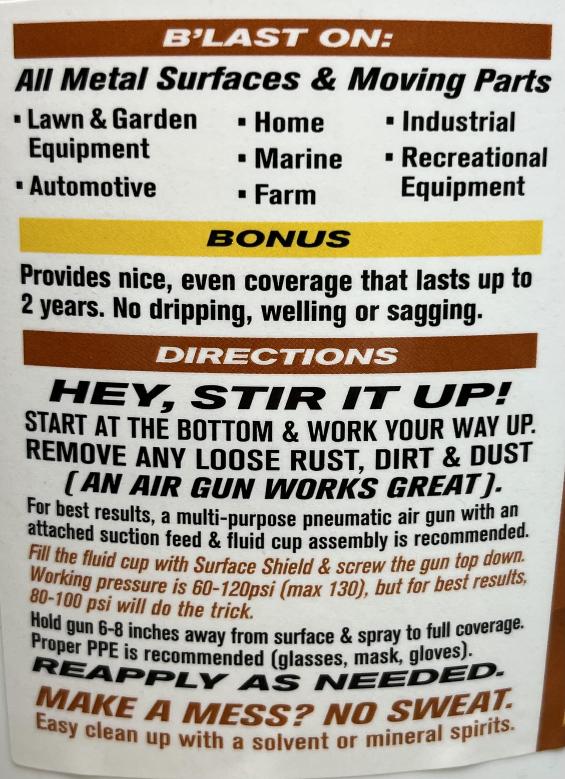 PB Blaster Surface Shield Gallon - Pro Undercoating Gun with 2 Wands, 3 Quart Bottles & 50 Rust Plugs - Rust Protection for Automotive, Marine & Industrial Equipment